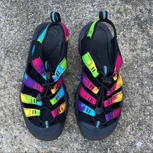 KEEN Rainbow Tie Dye Women's Size 7.5 Waterproof ShoeSandalExcellent Condition
